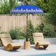 Vidaxl balinese parasol blauw 185 x 185 x 260 cm
