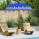 Vidaxl balinese parasol blauw 215 x 215 x 260 cm
