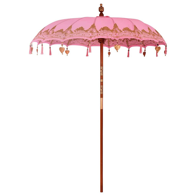 Chargez l'image dans la visionneuse de la galerie, Vidaxl balinese parasol roze 185 x 185 x 260 cm
