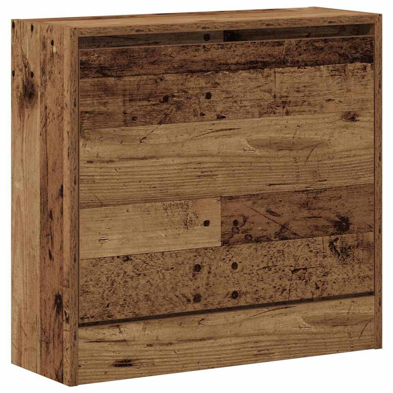 ギャラリービューアに画像をロードする, Vidaxl schoenenkast met plank oudhout 60 x 21 x 57 cm bewerkt hout
