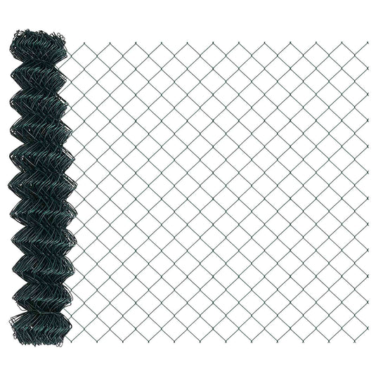 Vidaxl kettenschakelhek groen 10 x 1,4 m staal