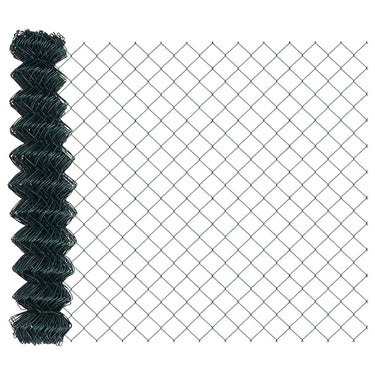 Vidaxl kettenschakelhek groen 10 x 1,2 m staal