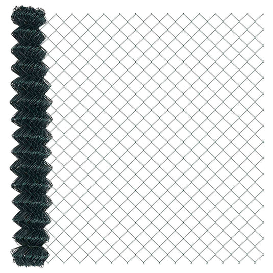 Vidaxl kettenschakelhek groen 10 x 1,5 m staal