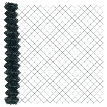Vidaxl kettenschakelhek groen 25 x 1,6 m staal