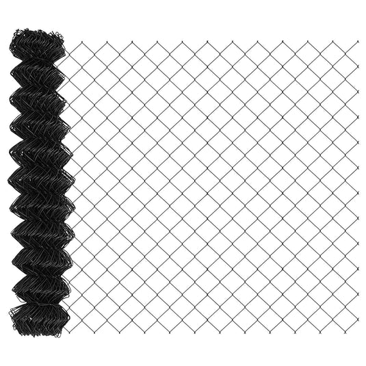 Vidaxl kettenschakelhek grijs 10 x 1,2 m staal