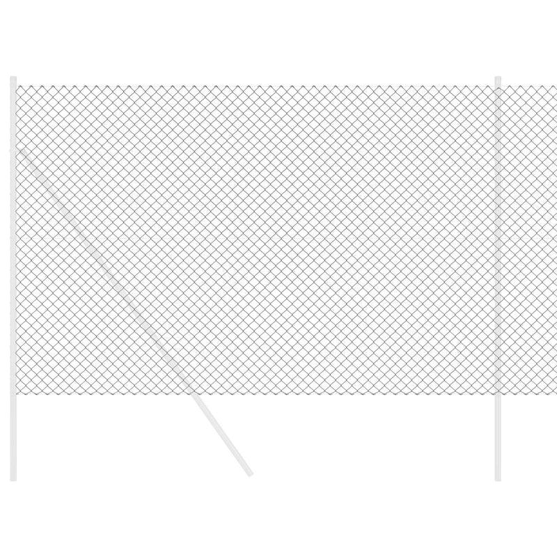 Afbeelding laden in galerijviewer, Vidaxl kettenschakelhek grijs 10 x 1,6 m staal
