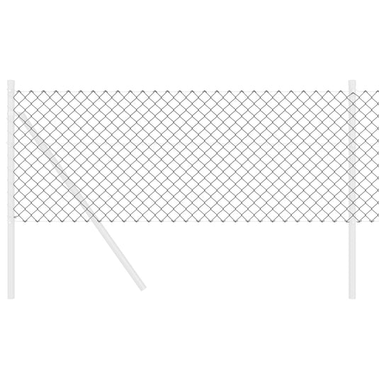 Vidaxl kettenschakelhek grijs 25 x 0,6 m staal