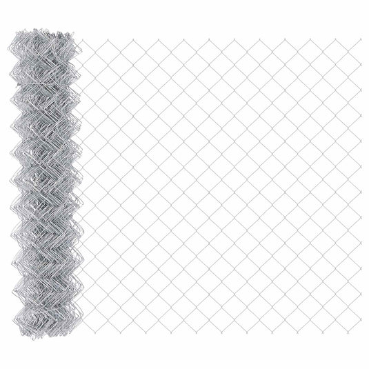 Vidaxl kettenschakelhek zilver 10 x 1 m gegalvaniseerd staal