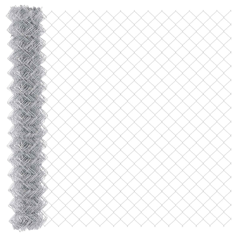 Afbeelding laden in galerijviewer, Vidaxl kettenschakelhek zilver 10 x 1,6 m gegalvaniseerd staal
