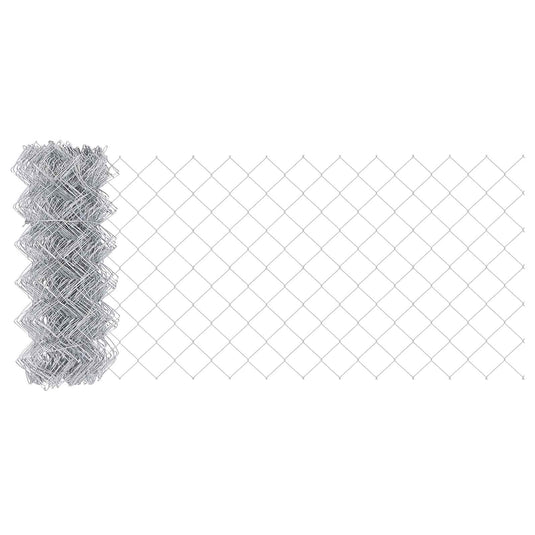 Vidaxl kettenschakelhek zilver 25 x 0,6 m gegalvaniseerd staal