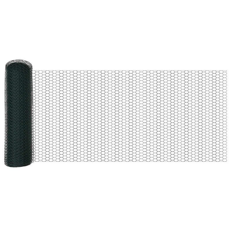 Afbeelding laden in galerijviewer, Vidaxl hexagon hek groen 0,5 x 10 m pvc
