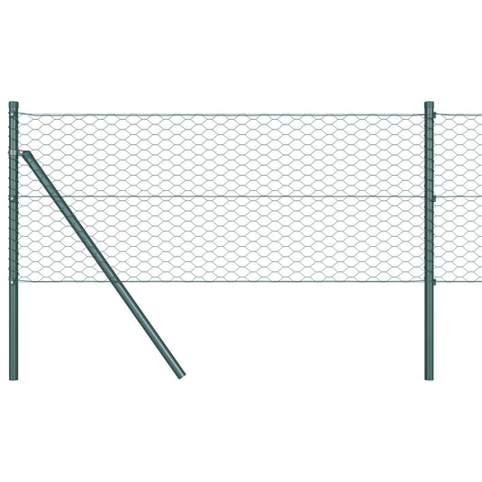 Vidaxl hexagon hek groen 0,6 x 10 m pvc