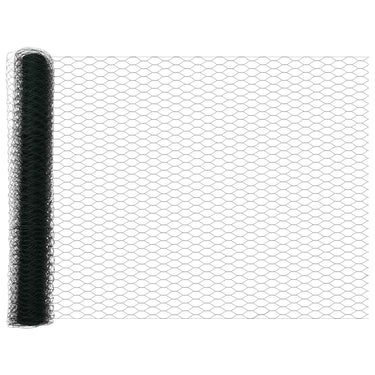 Vidaxl hexagon hek groen 1,2 x 10 m pvc