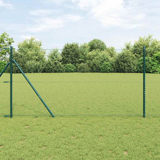 Vidaxl hexagon hek groen 1 x 50 m pvc