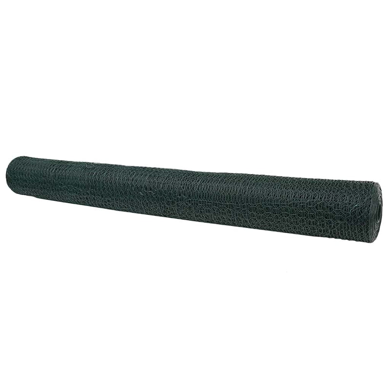 Afbeelding laden in galerijviewer, Vidaxl hexagon hek groen 1,4 x 50 m pvc

