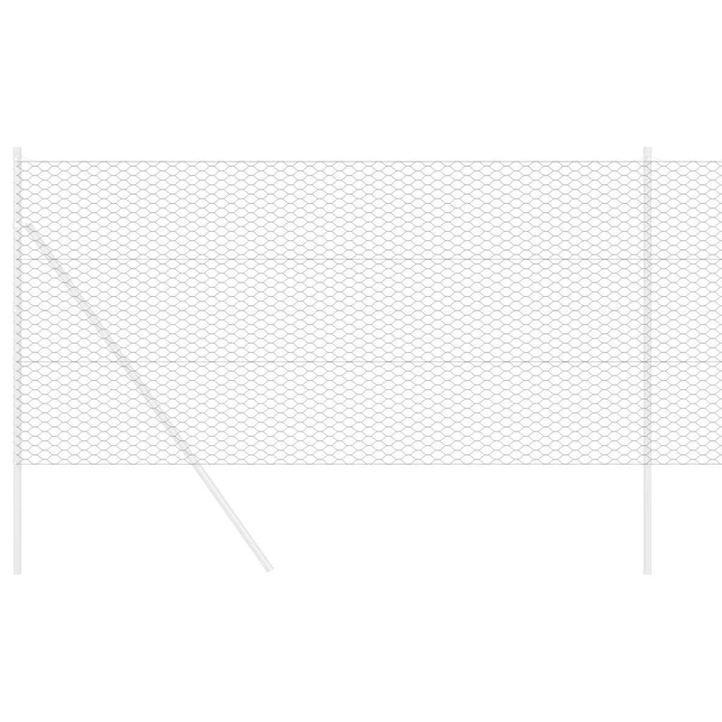Afbeelding laden in galerijviewer, Vidaxl hexagon hek grijs 0,5 x 10 m pvc

