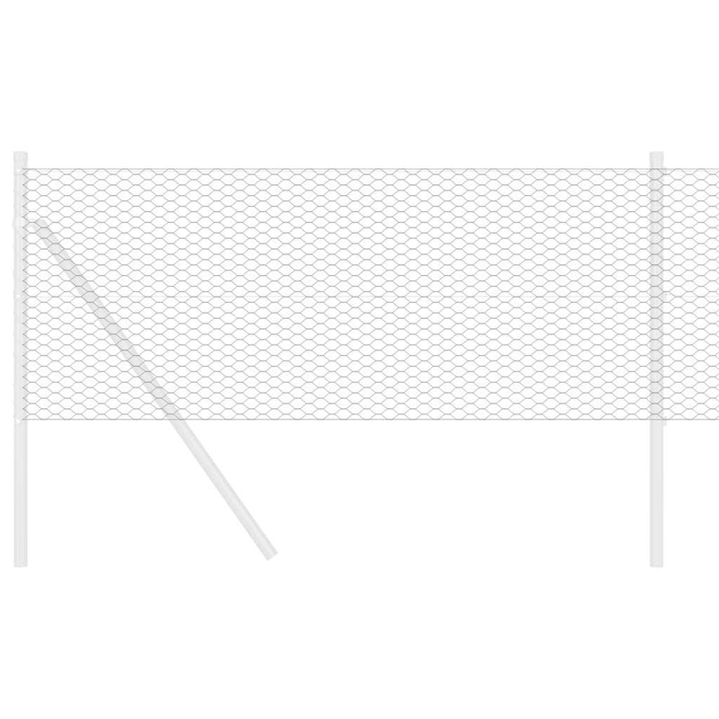 Afbeelding laden in galerijviewer, Vidaxl hexagon hek grijs 0,8 x 10 m pvc
