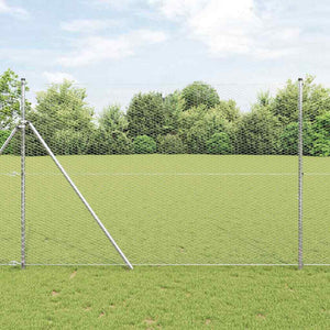 Vidaxl hexagon hek zilver 1,5 x 10 m gegalvaniseerd staal