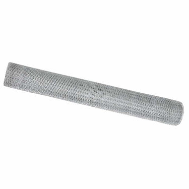 Vidaxl hexagon hek zilver 1,2 x 50 m gegalvaniseerd staal