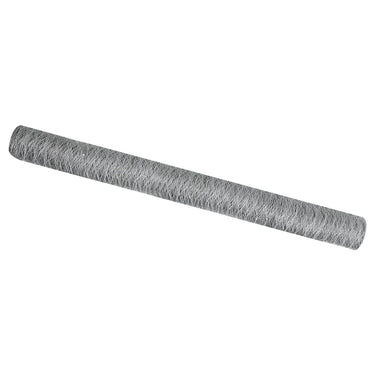 Vidaxl hexagon hek zilver 1,6 x 50 m gegalvaniseerd staal