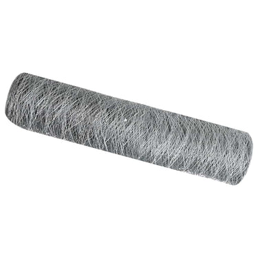 Vidaxl hexagon hek zilver 0,4 x 100 m gegalvaniseerd staal
