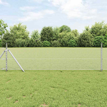 Vidaxl hexagon hek zilver 0,6 x 100 m gegalvaniseerd staal