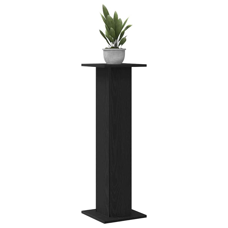 ギャラリービューアに画像をロードする, Vidaxl plantenstandaard 2 pcs zwart eiken 30 x 30 x 95 cm bewerkt hout
