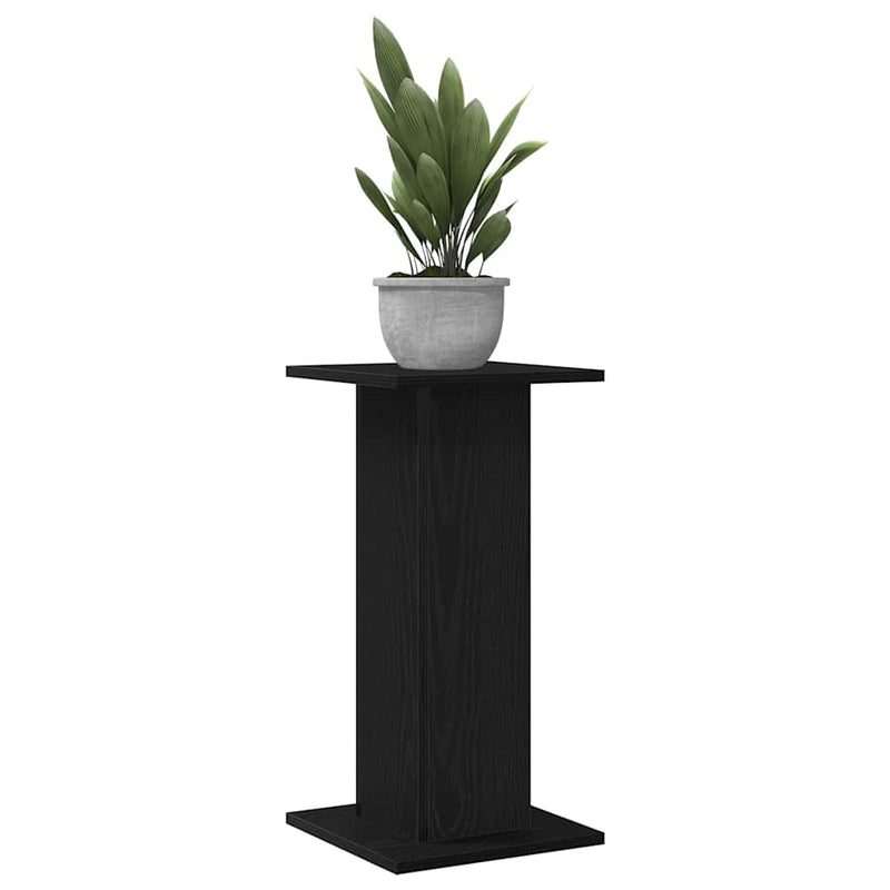 ギャラリービューアに画像をロードする, Vidaxl plantenstandaard 2 pcs zwart eiken 30 x 30 x 60 cm bewerkt hout
