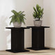Vidaxl plantenstandaard 2 pcs zwart eiken 30 x 30 x 40 cm bewerkt hout