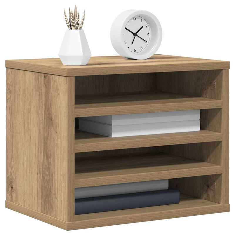 ギャラリービューアに画像をロードする, Vidaxl bureau organizer artisan eiken 36 x 26 x 29,5 cm bewerkt hout

