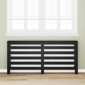 Vidaxl radiatorafdekking zwart eiken 175 x 20 x 82 cm bewerkt hout