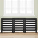 Vidaxl radiatorafdekking zwart eiken 205 x 21,5 x 83,5 cm bewerkt hout
