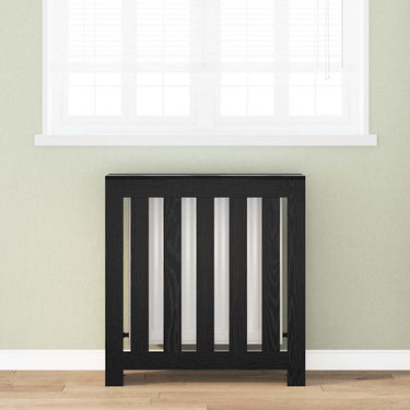 Vidaxl radiatorafdekking zwart eiken 78 x 20 x 82 cm bewerkt hout