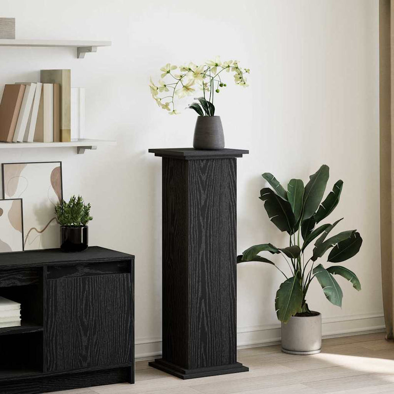 Chargez l'image dans la visionneuse de la galerie, Vidaxl displaystand met plank zwart eiken 31 x 30 x 90 cm bewerkt hout
