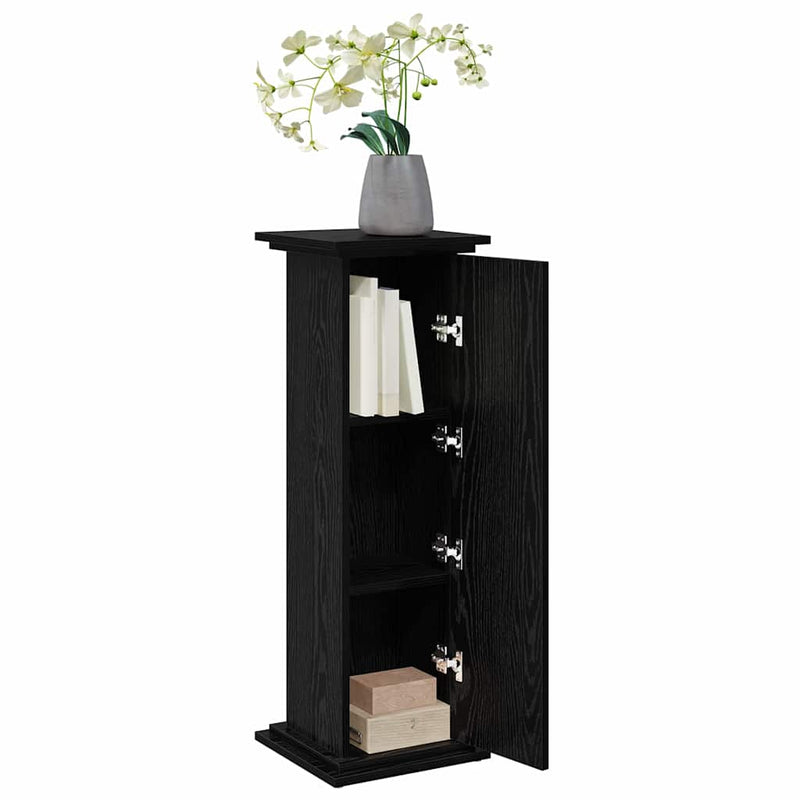 Chargez l'image dans la visionneuse de la galerie, Vidaxl displaystand met plank zwart eiken 31 x 30 x 90 cm bewerkt hout
