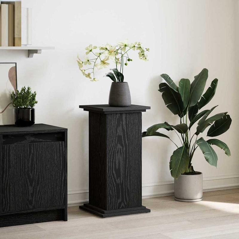 ギャラリービューアに画像をロードする, Vidaxl displaystand met plank zwart eiken 31 x 30 x 60 cm bewerkt hout
