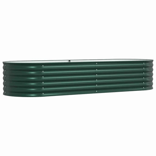 Vidaxl verhoogd bed groen 240 x 80 x 44 cm staal