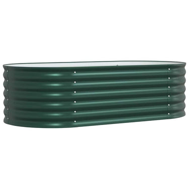 Vidaxl verhoogd bed groen 160 x 80 x 44 cm staal