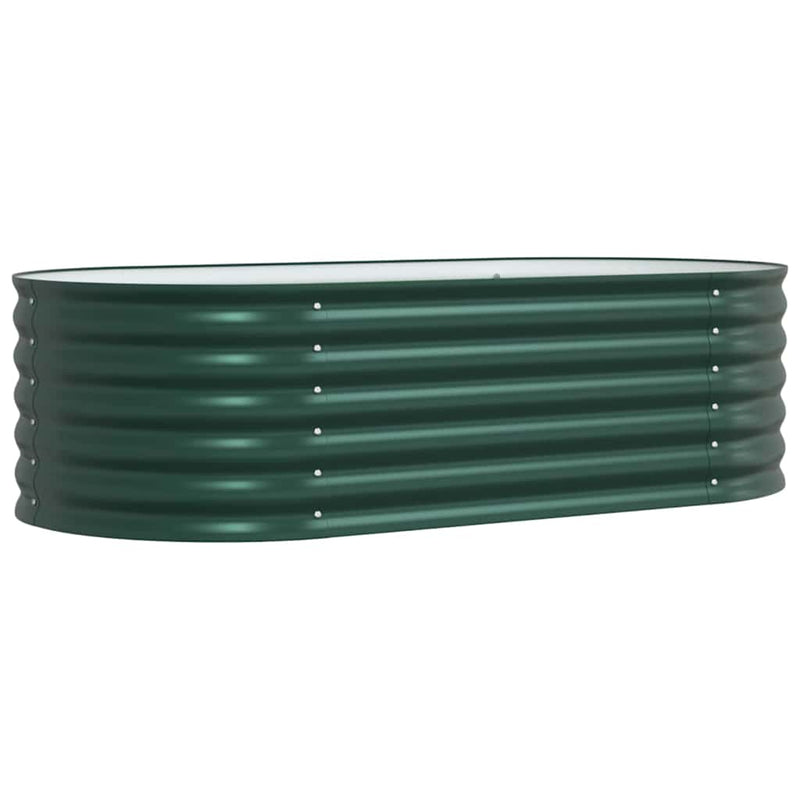 Afbeelding laden in galerijviewer, Vidaxl verhoogd bed groen 160 x 80 x 44 cm staal
