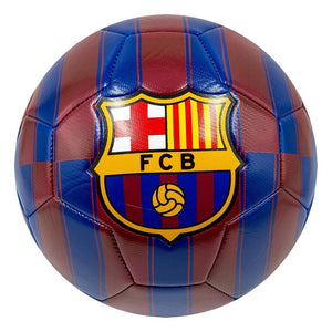 Overige merken voetbal barcelona maat 5 blauw rood