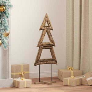 Vidaxl kerstboom met standaard bruin 90 cm massief teakhout