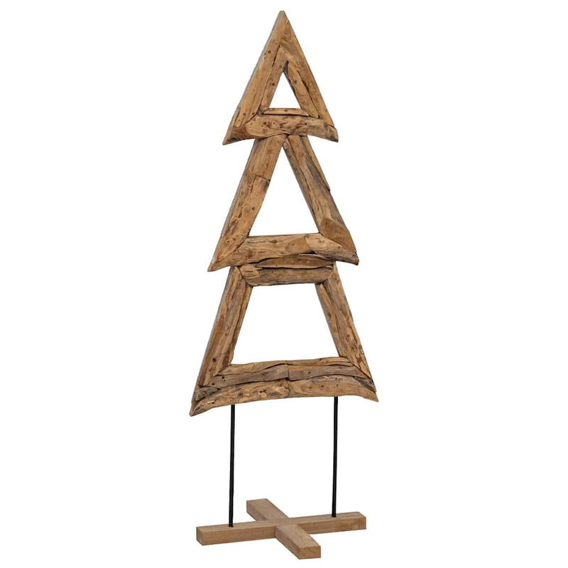 Afbeelding laden in galerijviewer, Vidaxl kerstboom met standaard bruin 90 cm massief teakhout
