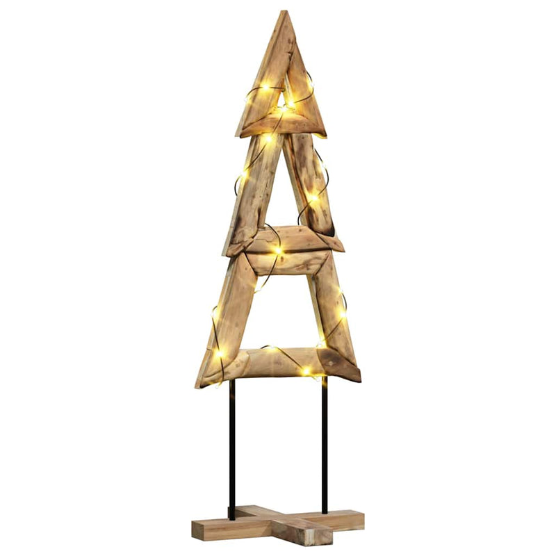 ギャラリービューアに画像をロードする, Vidaxl kerstboom met standaard bruin 120 cm massief teakhout
