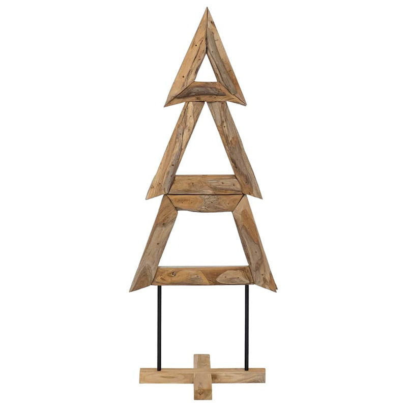 ギャラリービューアに画像をロードする, Vidaxl kerstboom met standaard bruin 149,5 cm massief teakhout
