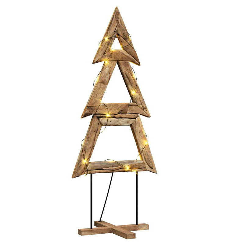 Afbeelding laden in galerijviewer, Vidaxl kerstboom met standaard bruin 181 cm massief teakhout
