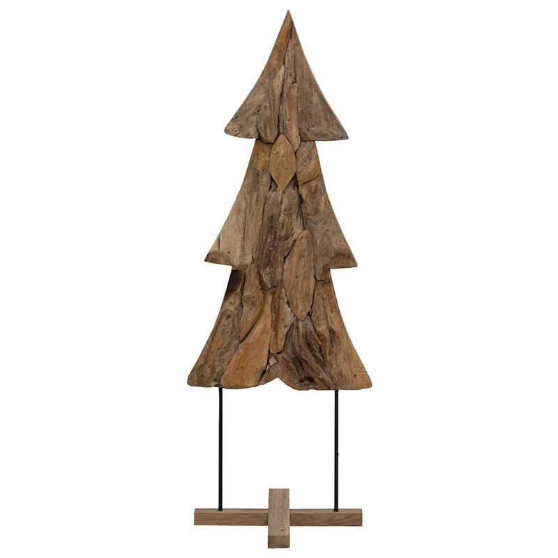 Chargez l'image dans la visionneuse de la galerie, Vidaxl kerstboom met standaard bruin 90 cm massief teakhout
