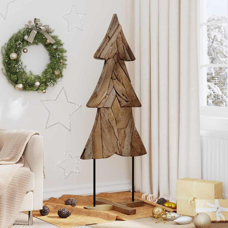 Afbeelding laden in galerijviewer, Vidaxl kerstboom met standaard bruin 151 cm massief teakhout
