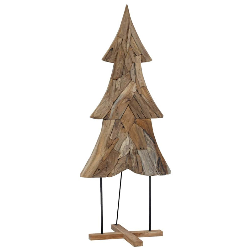 Chargez l'image dans la visionneuse de la galerie, Vidaxl kerstboom met standaard bruin 181,5 cm massief teakhout
