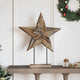 Vidaxl kerstster bruin 59,5 x 18 x 74 cm massief teakhout