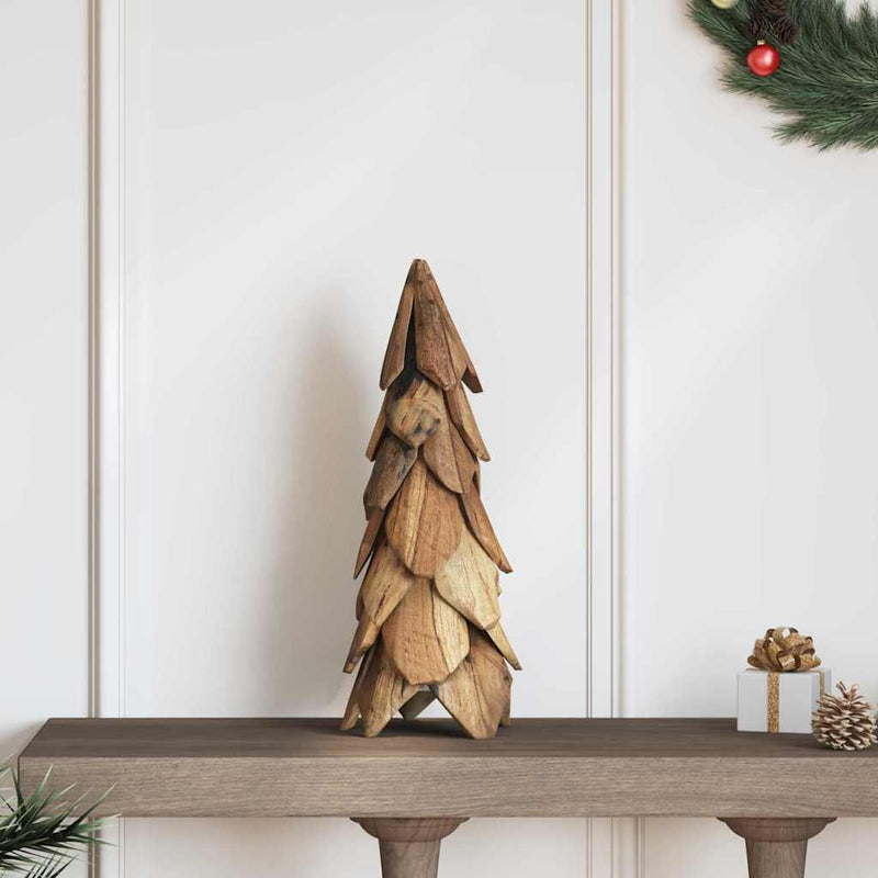 ギャラリービューアに画像をロードする, Vidaxl kerstboom met standaard bruin 51 cm massief teakhout
